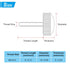 PATIKIL 30 Pack M5x8mm Knurled Thumb Screws, Male Thread Round Clamping Knobs, White Mounting Fasteners