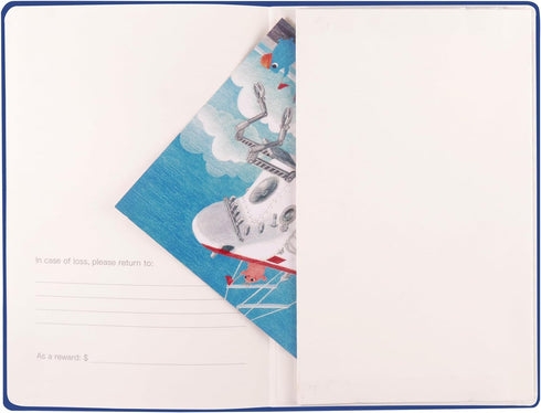 6 Pack 240 5.5"x8.3", A5 Comix Lined Journal Notebooks for Work, Pages, Navy Blue, Hardcover, Medium College Ruled
