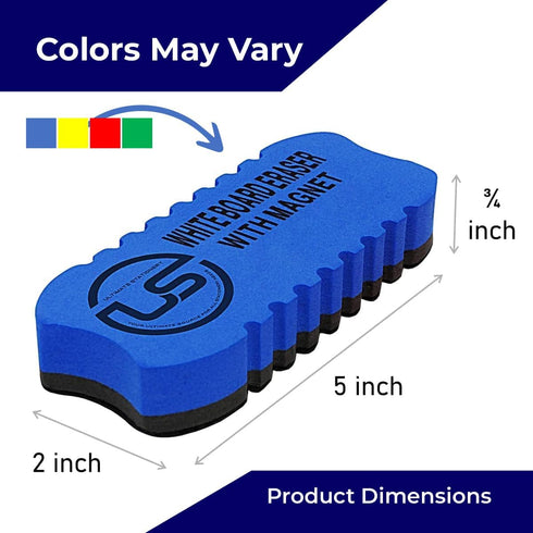 Dry Erase Eraser, Magnetic Whiteboard Cleaner, 5 Pack for Whiteboard, Chalkboard, and Glass