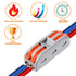 50pcs Conductor Compact Connectors Lever Wire Nut Electrical Connectors with Fixed Base for 2 Circuit Inline Splices
