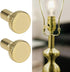 SG Store 6pcs 2.8mm Gold(19x12mm) Metal On/Off Replacement Light Lamp Fan Knobs Lamp Switch Suitable for Most Floor