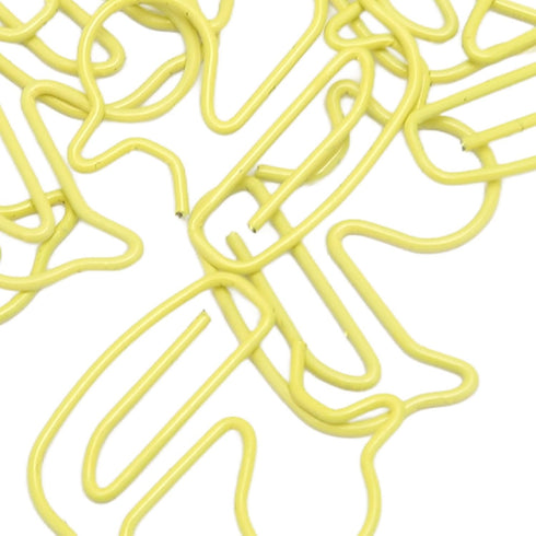 Yellow Duck Paper Clips, 100 PCS, Lightweight Portable Metal Paperclip, Electroplating Process for Office School DIY