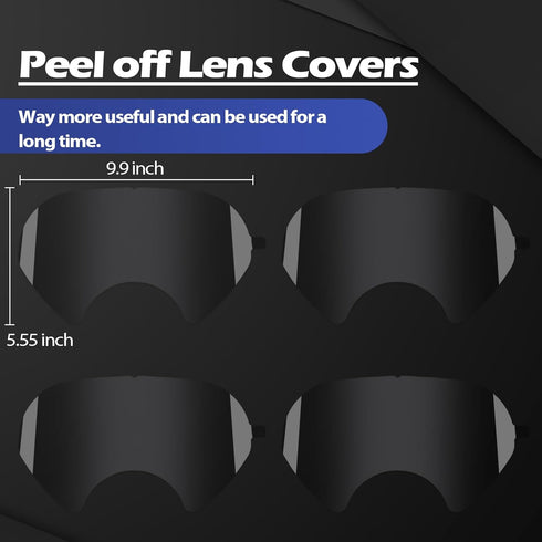SZONEE 100 Packs 6885, 6000, 6700, 6800, 6900 6800 Peel Off Lens Cover Compatible for Series, Protective Cover