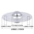 4PCS Caster Wheels,Mini Swivel Wheels,Stainless Steel Universal Wheel,360 Degree Rotation for Furniture