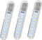 3 Pcs USB Rechargeable LED Night Lights Portable Table Lamps with White