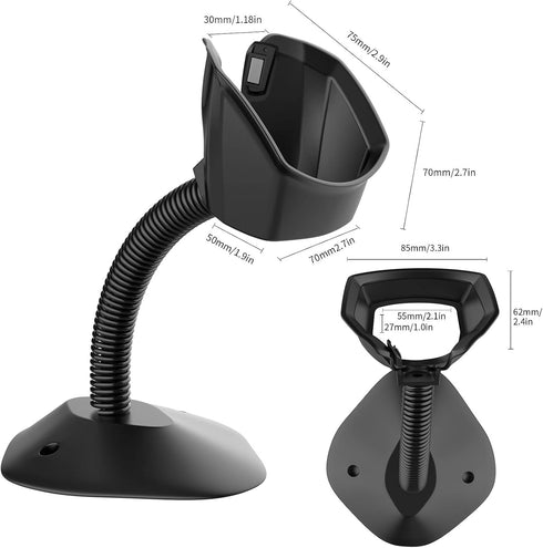 symcode Universal Barcode Scanner Stand Hands Free Barcode Scanning Barcode Scanner Cradle Holder Base Angle and Height