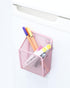 Magnetic Pencil Holder, Mesh Stainless Steel Pen Basket for Writing Utensil Storage in Home, Office, Kitchen