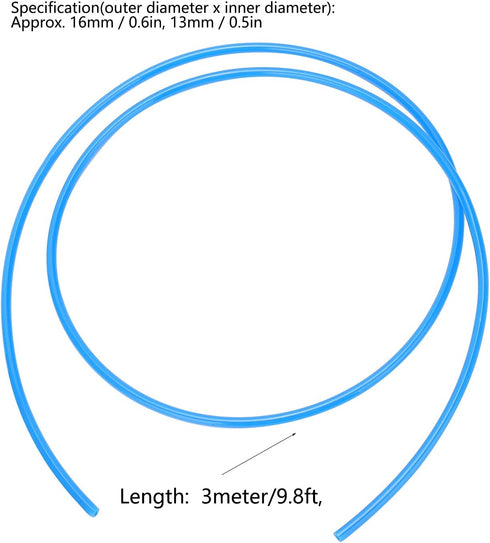 Hilitand Flexible Pneumatic Hose Thick Pipe Air Compressor TPU Tube Pipe,16x13mm ODxID,Good Flexibility, Suitable for Various Environments (#14), Blue, Hilitand38gn1wmhez-24