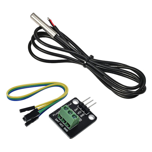 Lmuwecno DS18B20 Waterproof Temperature Sensor Probe Moudle Kit Stainless Steel Probe for Raspberry