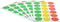 Emraw Assorted Color Round Labels (3/4") - Includes Green, Yellow & Red, 306 Labels Per Pack (3-Pack)