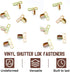 24 Hicarer Pcs Steel Shutter Clips for Vinyl Shutters Hidden Installation Vinyl Shutter Clip Windows Accessories