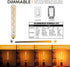 Leools Vintage LED Spiral Filament Bulb T10, 8.9inch Long, Dimmable Edison Light Bulbs, E26 Base, 4 Pack.