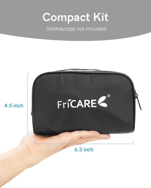 FriCARE Manual Blood Pressure Cuff, Aneroid Sphygmomanometer for Home Use, Fits Large Adult Arm 9-17 inch