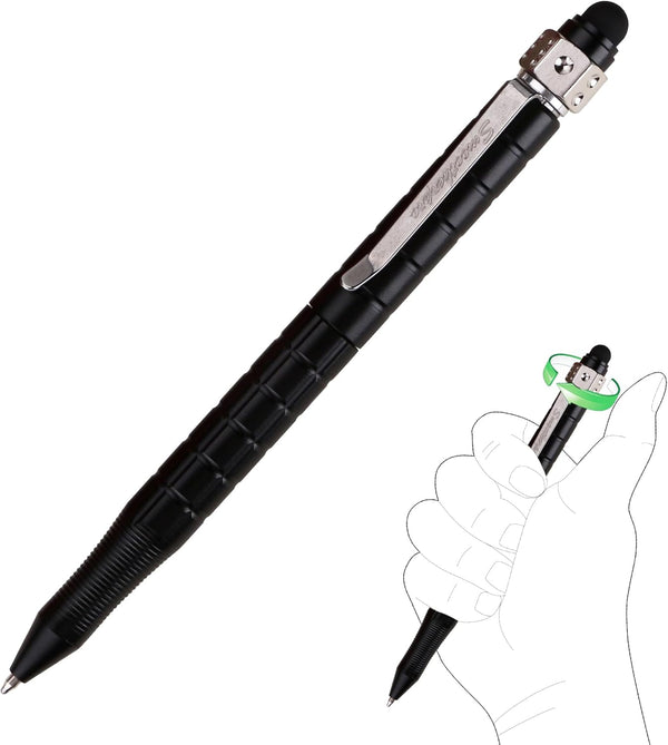 SMOOTHERPRO Stylus Fidget Spinner Pen Compatible with Parker Refill, Stress Relief Gadget for Office School - Black