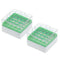 PATIKIL 25 Well Centrifuge Tube Freezer Storage Box, 2 Pcs Polypropylene Tube Rack for 1.8ML and 2.0ML Tubes