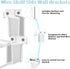 OXDFK 6 Closet PCS Wire Shelf End Bracket, Plastic Shelves Brackets with Screws, Heavy Duty Wall Mount Brackets