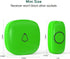 SECRUI Wireless Doorbells for Home, Classrooms, Apartments, 1000Ft Range, Waterproof, Adjustable Volume, M520+F55, Green