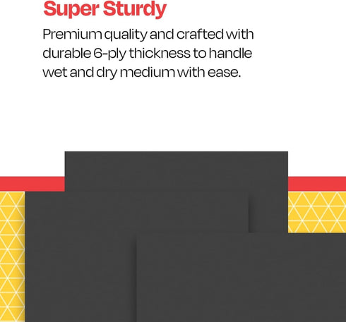 School Smart Black Railroad Poster Board Paper, 22 x 28 Inches, 6-Ply, Pack of 25