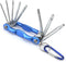 Utoolmart 8 in 1 Torx Key Set, Folding Combination Wrench Repair Tool for Torx Head Socket Screw T9-T40