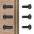 50 Sets Black M6x20mm Nut Bolt Binding Screw Rivet Socket Cap Kit for Wood Socket Cover Bolt Barrel Nut