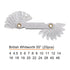 HARFINGTON British Whitworth Screw Thread Pitch Gauge Tool, Caliper for Industrial Measurement