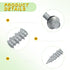 Metal Roofing Screws #10 x 1-1/2 inch Galvanized Hex Head, 260-PCS Self Tapping Screws with Test Hex Socket