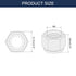 uxcell 100Pcs M8 x 1.25 Nylon Insert Hex Lock Nuts, 304 Stainless Steel Self-Locking Nylon Insert Stop Nut for Industrial Construction Fasteners, Black&White