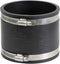Supply Giant 6I49 Flexible PVC Coupling with Stainless Steel Clamps, 4", Black