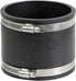 Supply Giant 6I49 Flexible PVC Coupling with Stainless Steel Clamps, 4", Black