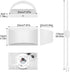 12W Dimmable Lightess Plug in Wall Sconces Modern LED Wall Light Indoor Up Down Wall Lamp for Bedroom Living Room