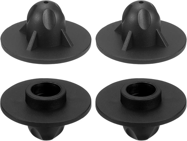 uxcell 4Pcs Camping Chair Foot Cover, 0.59 Inch Plastic Table Legs Feet