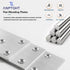 12Pcs 4" 2" 304 100X50X2MM Flat Mending Plates, x Flat Straight Brace Bracket, Heavy Duty Stainless Steel Joining
