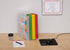 IRIS USA Medium Portable Desktop File Box, 6 Pack, with Side Handles, Hanging File Folders, Clear for Magazines and Mail