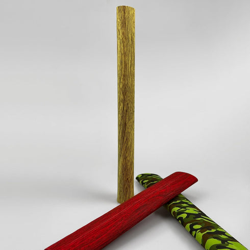 Accering Wood Grain Fishing Rod Grip Wrap, Heat Shrink Grip Tubing for Fishing Rod Handle