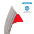 Art3d Self Adhesive Vinyl Floor Transition Strip, Laminate Floor Flat Divider Strip for Joining Floor Gaps
