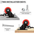 Nefish 2 Inch Casters Set of 4, Heavy Duty Top Plate Caster Wheels with Brake, 360 Degree Swivel