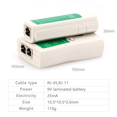 NSHL468 RJ45-RJ11 Multi-functional Network LAN Cable Tester Equipment