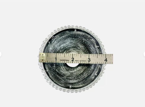 Generic 4 0.4 1" 7 x Wall Sconce Painted BOBECHE with Beaded Edge, Hole and Silver Connector Pin, Black