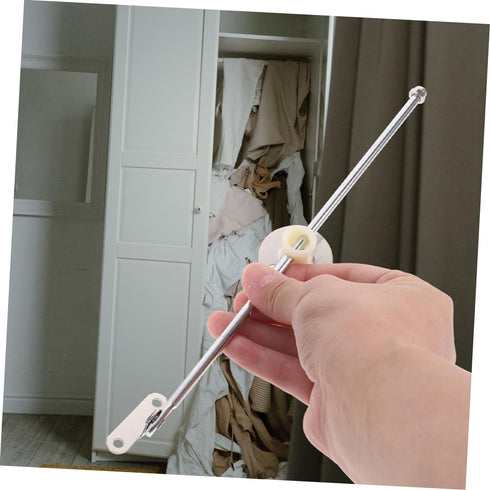 2Pcs Artibetter Heavy Duty Cabinet Hinges with Lid Support Rods for Flap Doors Versatile Iron Drop Leaf Supports