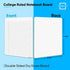 SCRIBBLEDO Dry Erase 5"x7" Mini Notebook, College Ruled Lined Board 2 Pack Reusable Writing Note Pad
