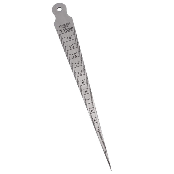 Wolfride Taper Gauge, 1-15mm Feeler Gauge, Metric and Imperial Stainless Steel