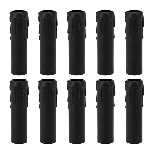 10Pcs Tall Candle Socket Covers, 4 Inch Chandelier Socket Covers, Molten Wax