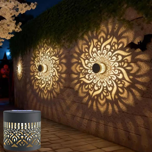 Generic 2026 New Decorative Solar Mandala Lights - Solar Mandala Lights Outdoor,SolarPowered MandalaLights