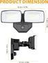 32w 3200LM Lighting,6500K Photocell,IP66 Onforu Dusk to Dawn Outdoor Dual-Head Flood Light Outdoor with Waterproof