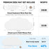 JIKIOU Large Waterproof Cloud Mouse Pad with Cloud Keyboard and Mouse Wrist Pad Set, Ergonomic Support, White