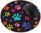 Non-Slip Round Mousepad, FINCIBO Multicolor Dog Paws Mouse Pad for Home, Office, Gaming Desk