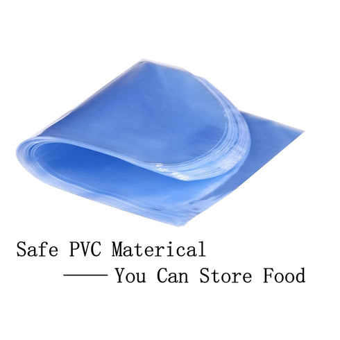 Round 300 PCS 4" x 6" Odorless PVC Clear Shrink Wrap Bags for Soaps, Bath Bombs, Gift Baskets