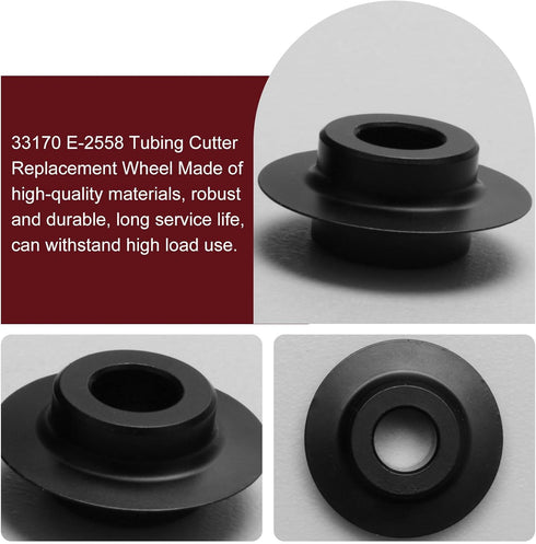 Pipe Cutter Replacement Wheel 33170 for Ridgid Pipe Cutter 30, 40, 108, 109, 109P, 154 and 156 - 2 Pcs