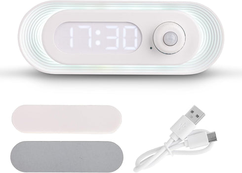 Stanlips Night Light, time Display, Human Sensor, Automatically Turn on and Off, Smart