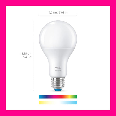 100W A21 Bulbs E26 Bulb 1 Pack WiZ Connected LED Smart Light - Connects to Your Wi-Fi - Smart - Control with Voice